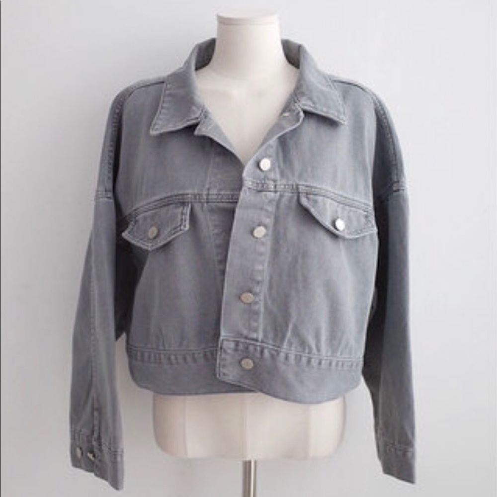 Cropped denim jacket - Picture 5 of 9